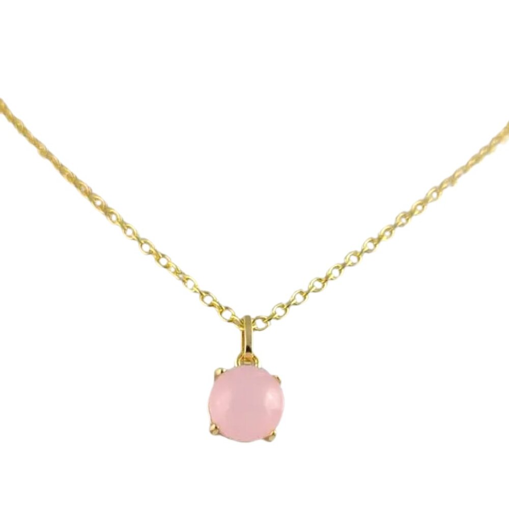Rose Quartz in Sterling Silver Necklace